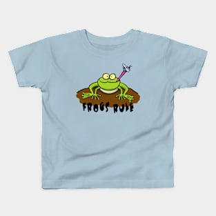 Cool frog cartoon design Kids T-Shirt